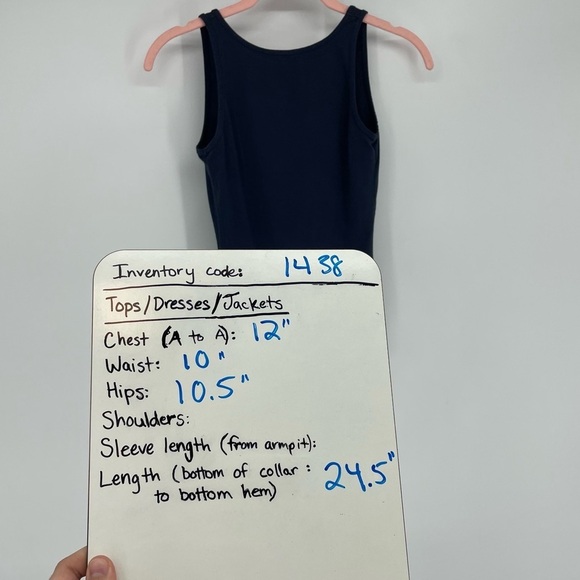 Aritzia  Community Intent Bodysuit Sleeveless Scoop open back in Navy XXS - Picture 15 of 15